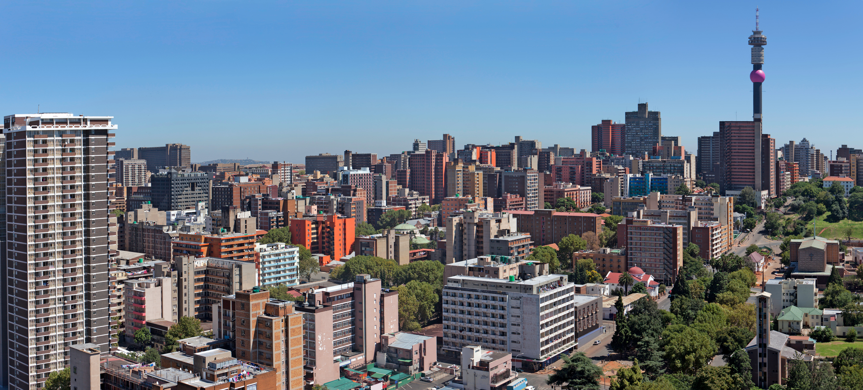 Johannesburg and Hillbrow panorama