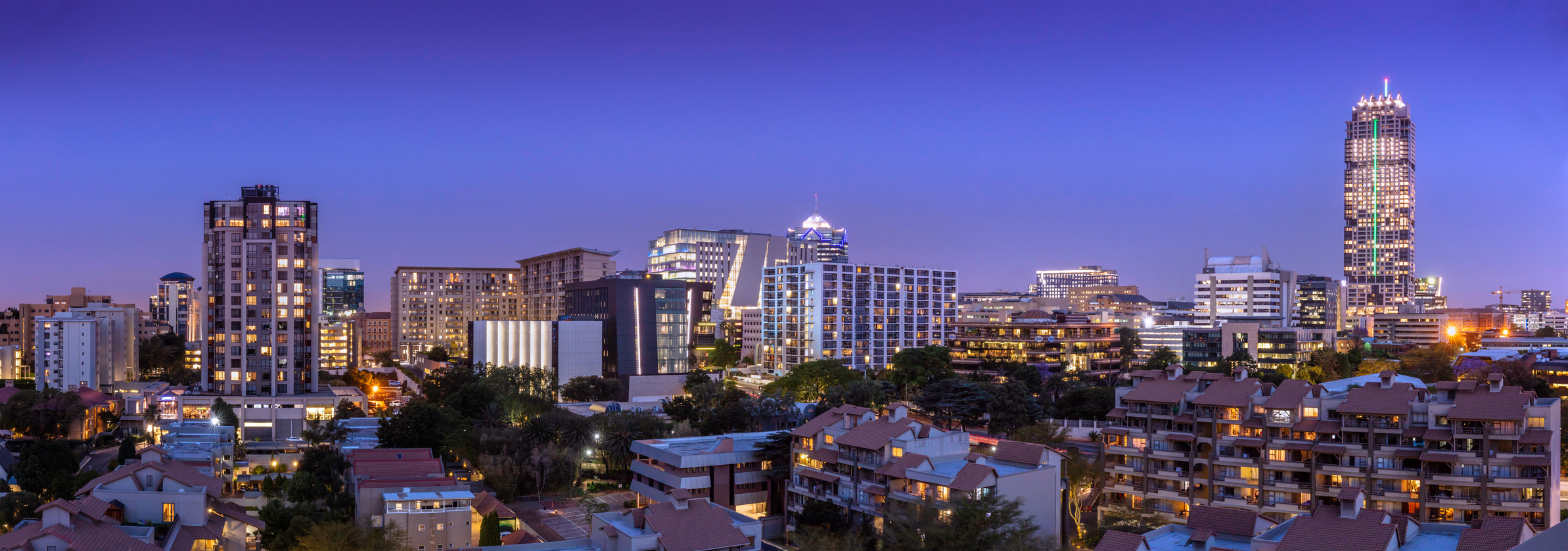 Sandton Skye and the Leonardo building in Sandton, Johannesburg